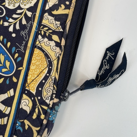 Vera Bradley Blue & Yellow Tablet Case "Ellie Blue Elephant " - Picture 2 of 5